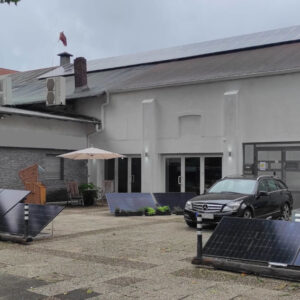 Montageset für 1 PV-Module, quer: K2 Schrägdach für Dach-Pappe